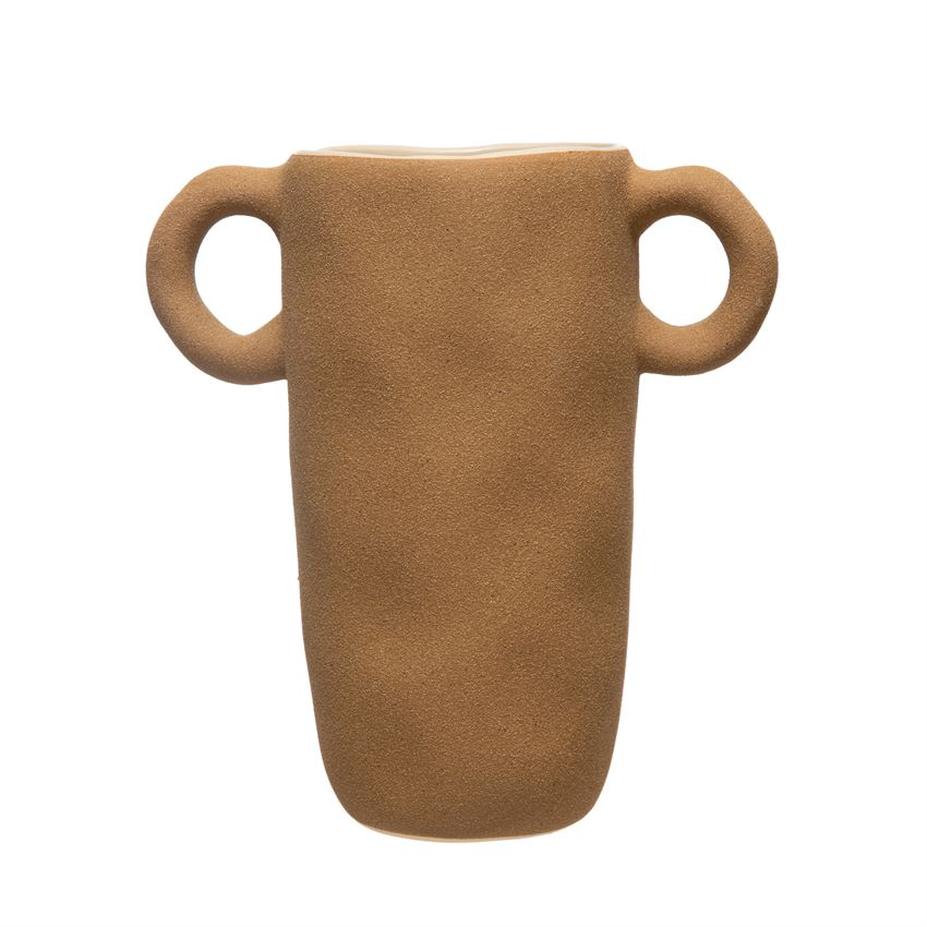 Stoneware Vase with Handles