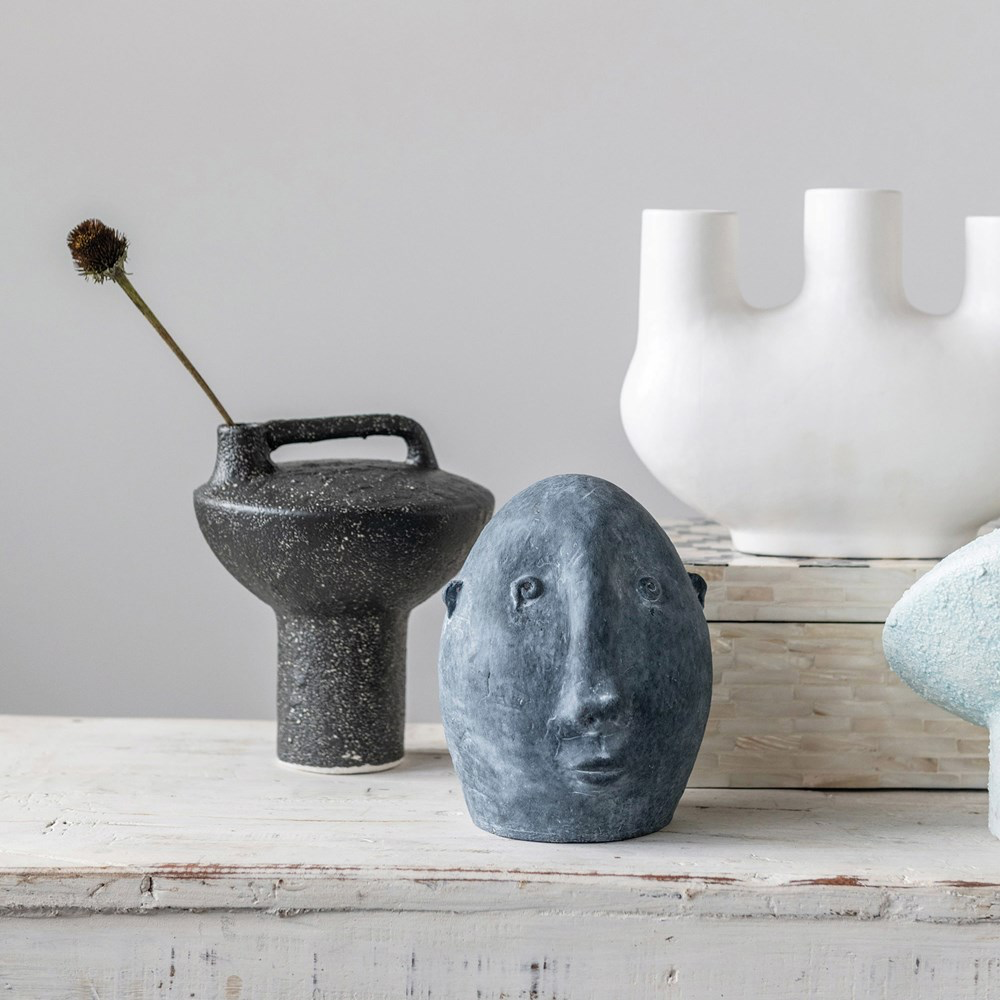 Stoneware Vase with 3 Openings