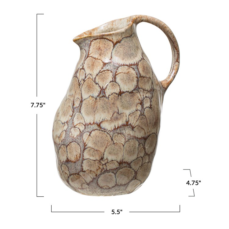 Decorative Stoneware Jug