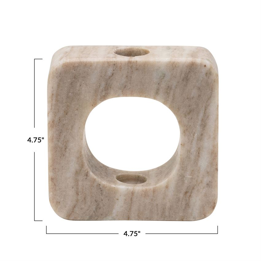 Marble open View Taper Holder
