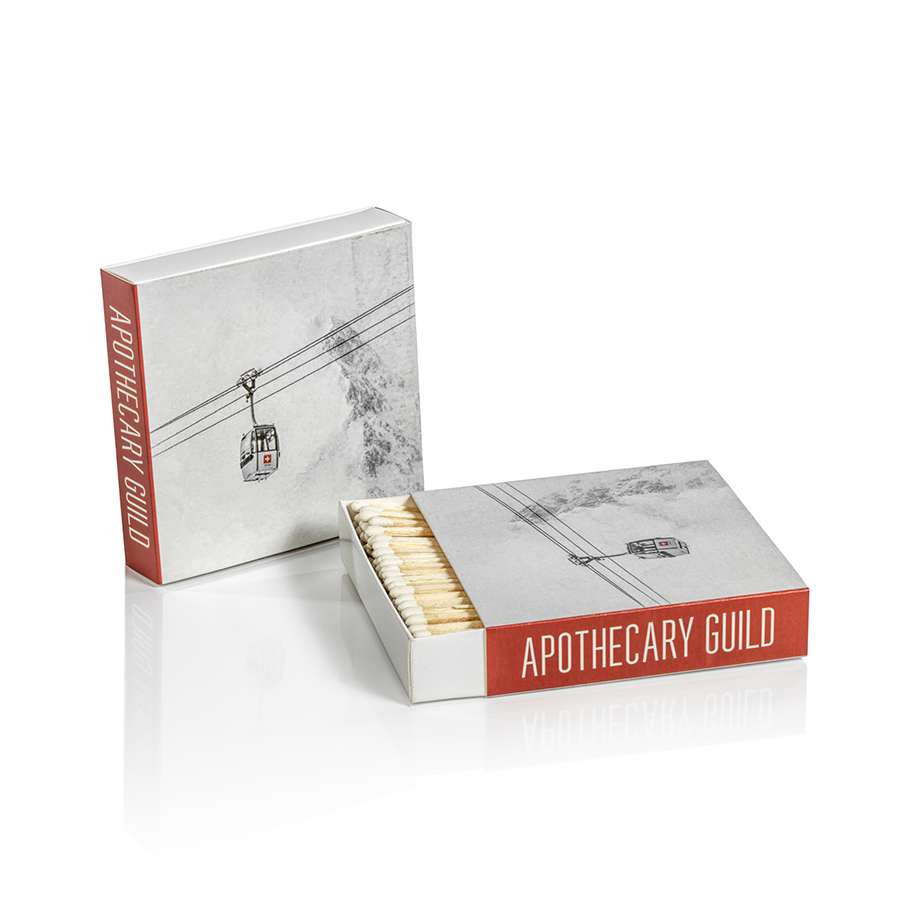 Gondola and Skier Match Box