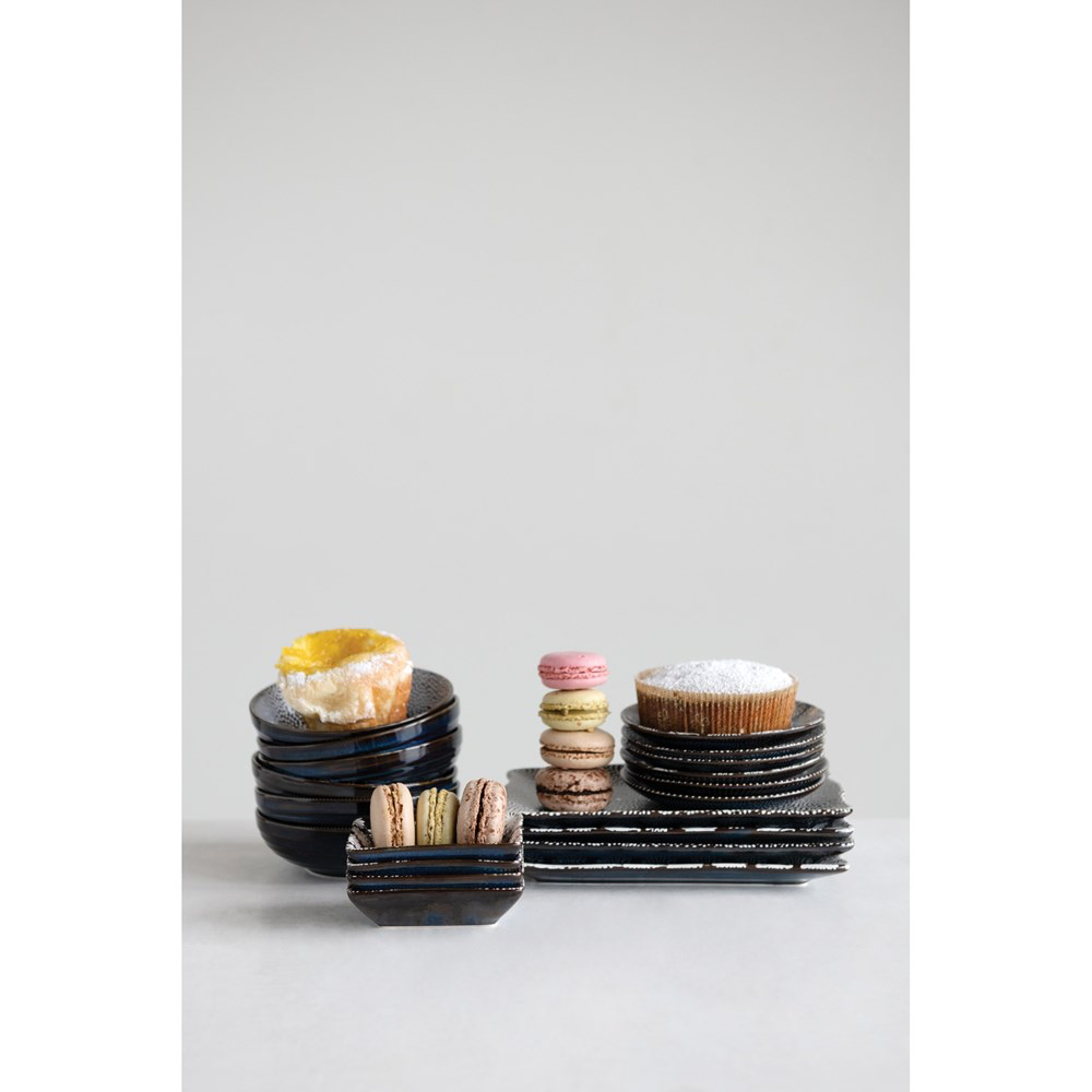 Midnight Blue Stoneware Rectangle Dishes