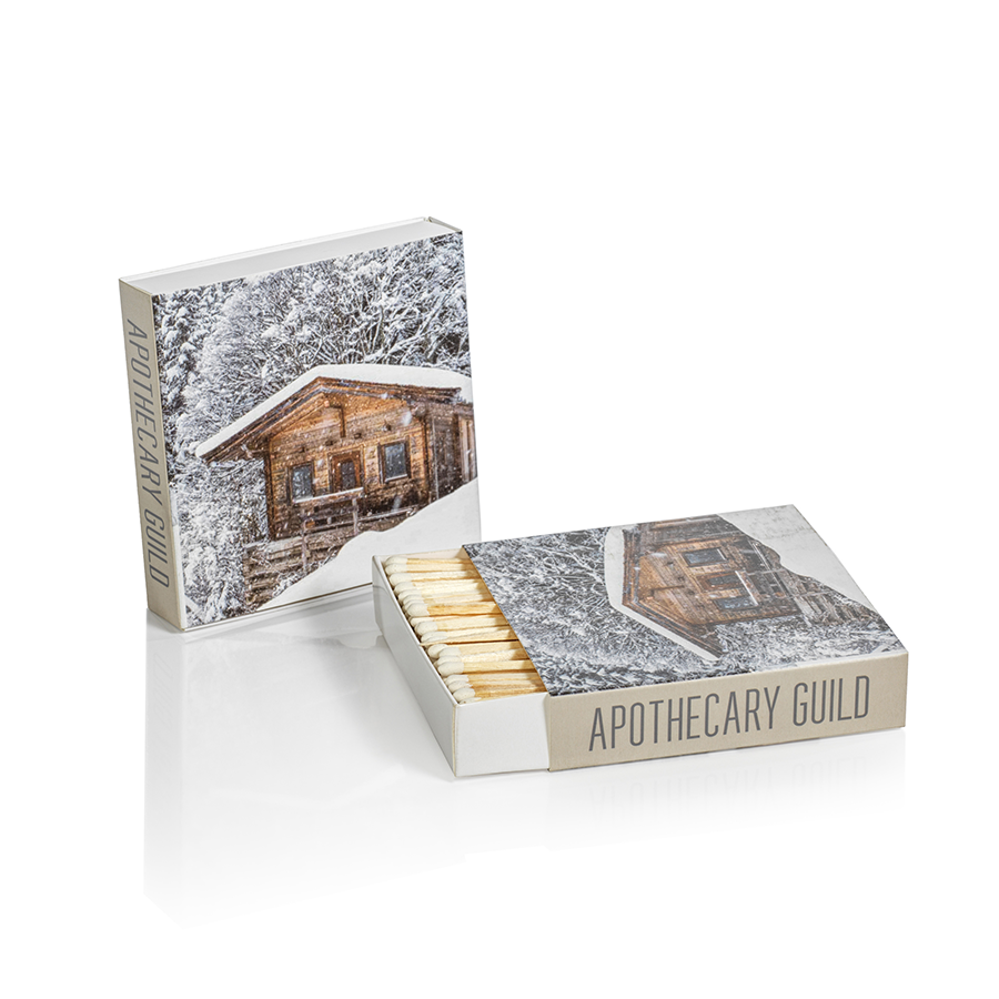 Deer in the Snow and Chalet Match Box