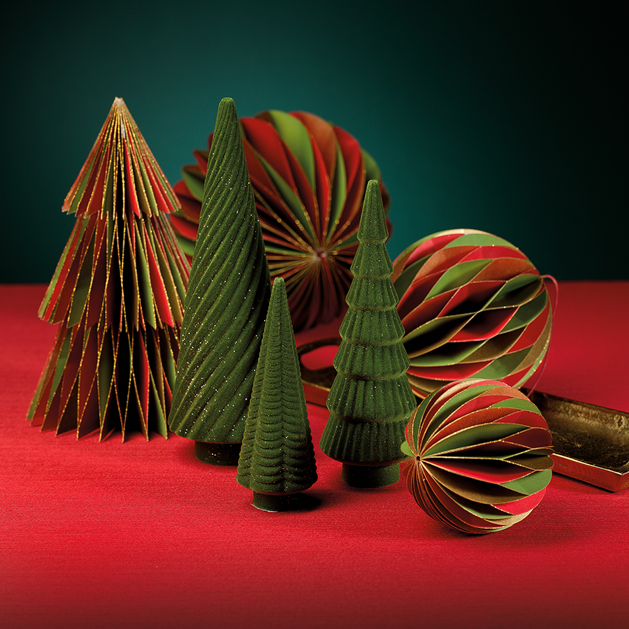 Decorative Green Velvet Tree