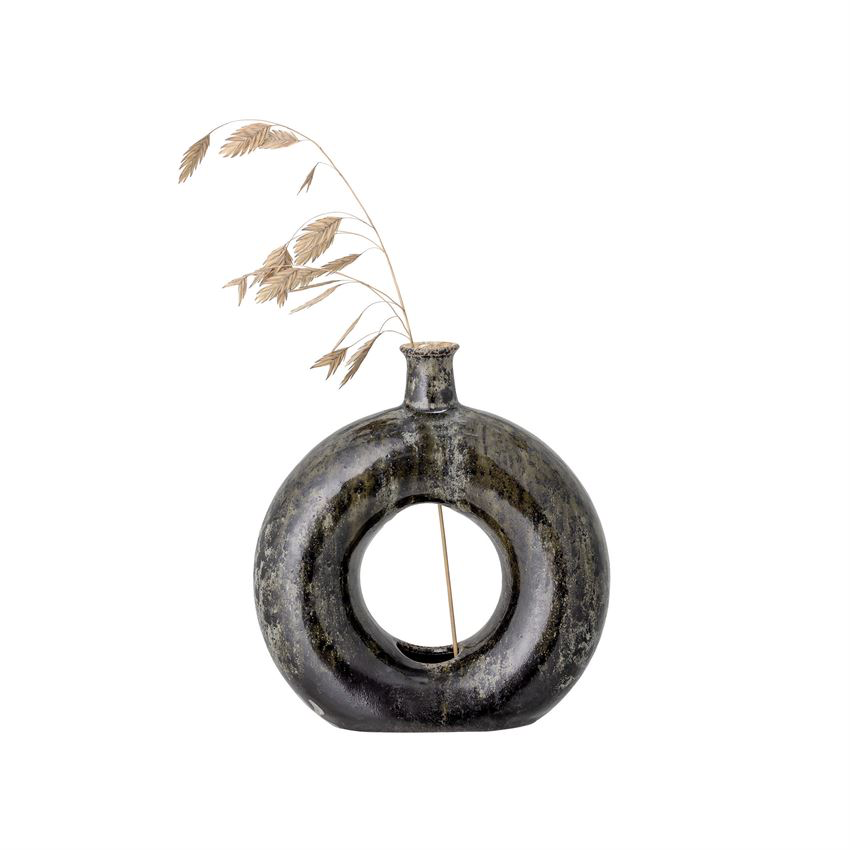 Stoneware Decorative open View Circle Vase