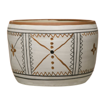 Load image into Gallery viewer, Hand Painted Terra-cotta Planter
