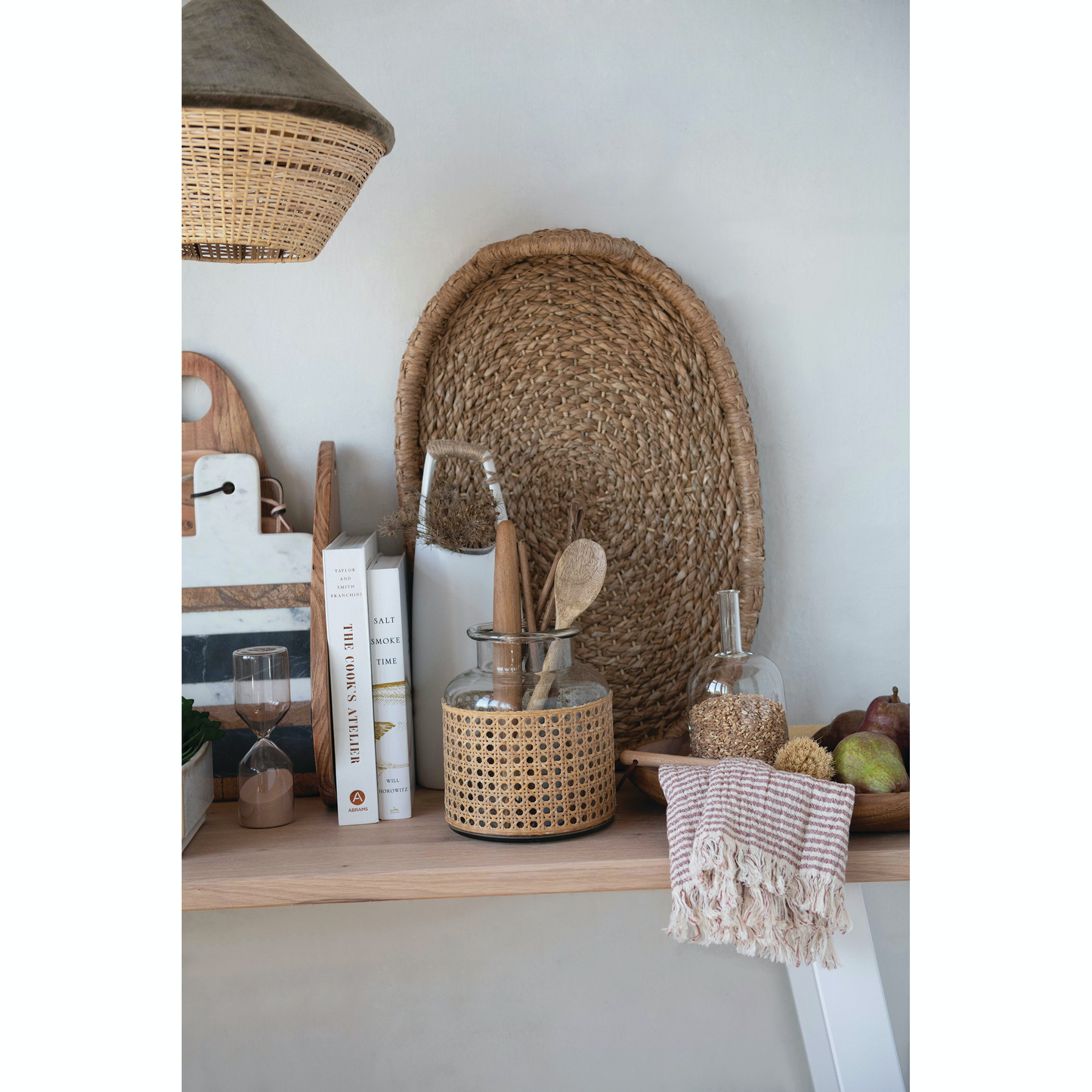 Hand Woven Trays with Handles