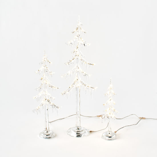 Frosted Icicle Tree w/Lights