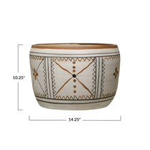 Load image into Gallery viewer, Hand Painted Terra-cotta Planter
