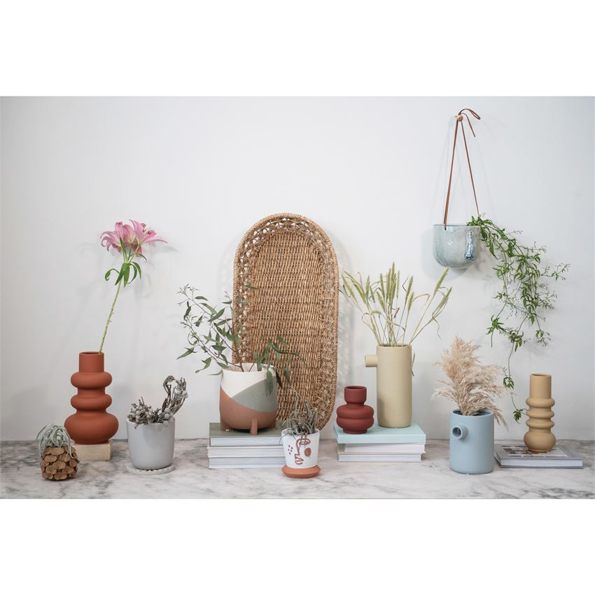 Stoneware Vase with Latex