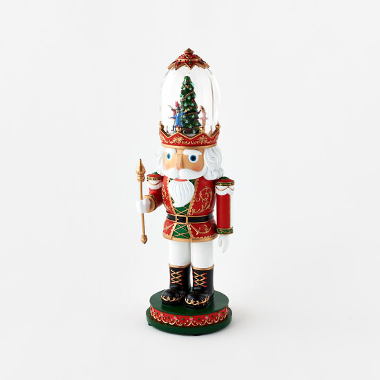 Nutcracker w/Lighted Revolving Dome Scene