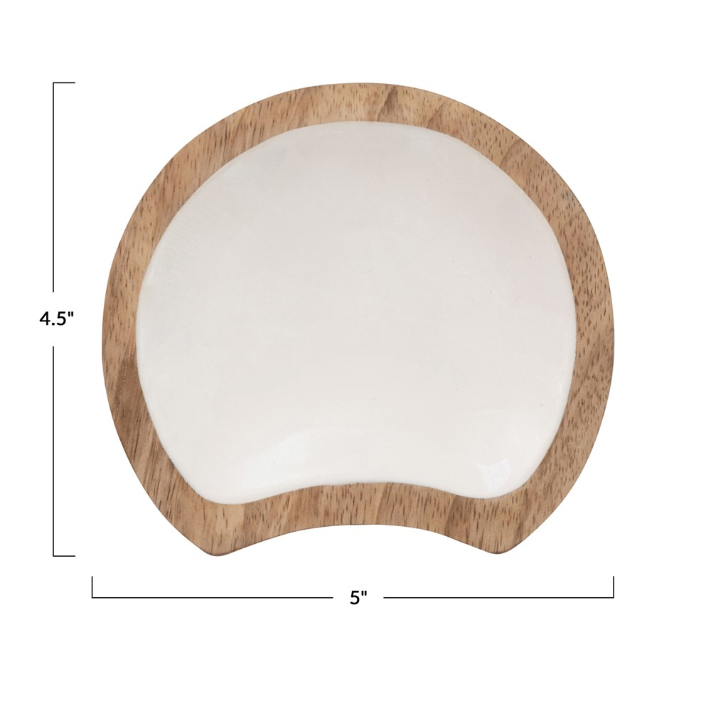 Enameled Mango Wood Spoon Rest