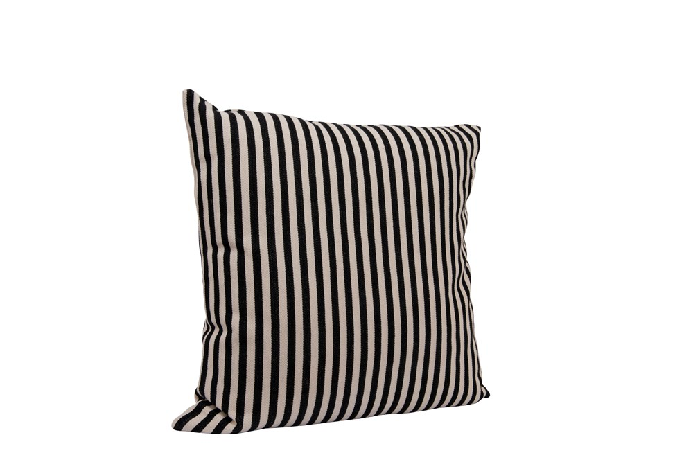 26" Square Cotton Woven Striped Pillow