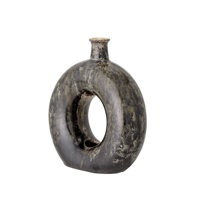 Stoneware Decorative open View Circle Vase