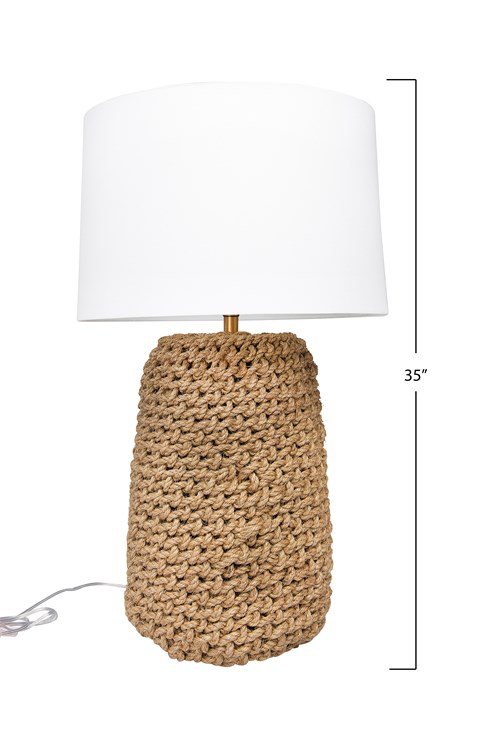 Jute Rope Table Lamp