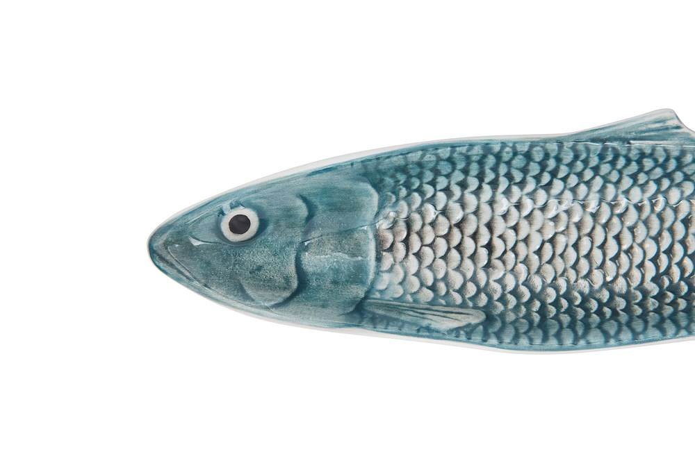 Hand-Painted Ceramic Sardine Plate