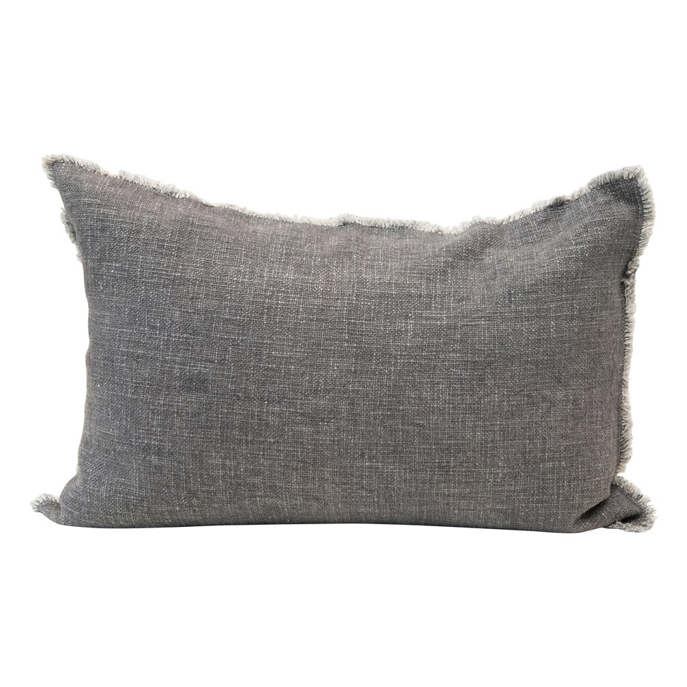 Linen Blend Lumbar Pillow