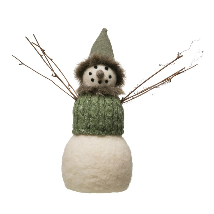 Wool Felt Snowman
