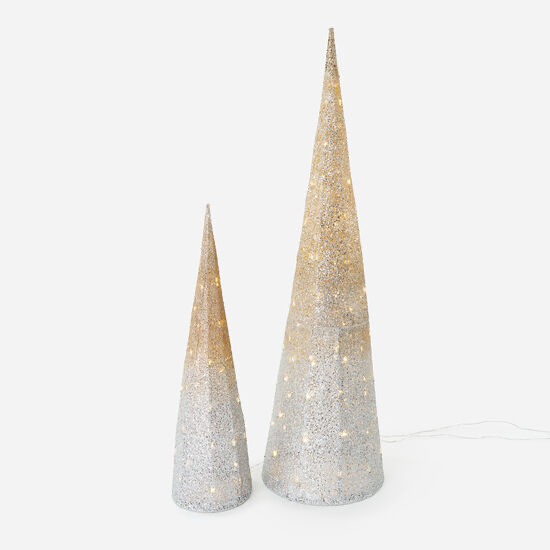 Silver/Gold Cone Display Tree