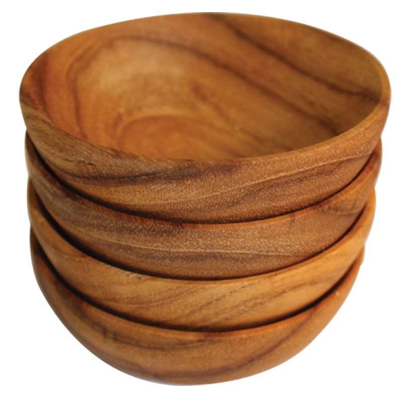 Teak Round Bowls