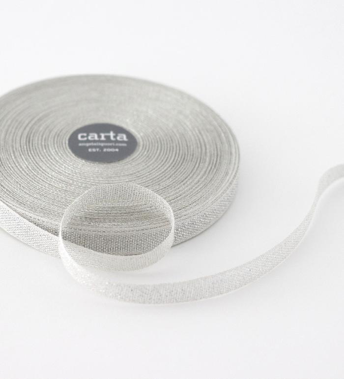 Metallic Loose Weave Cotton Ribbon 1/2"