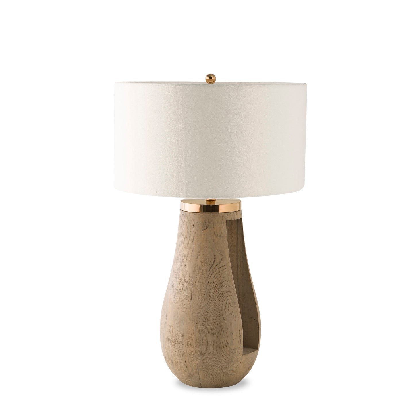 Gray Table Lamp