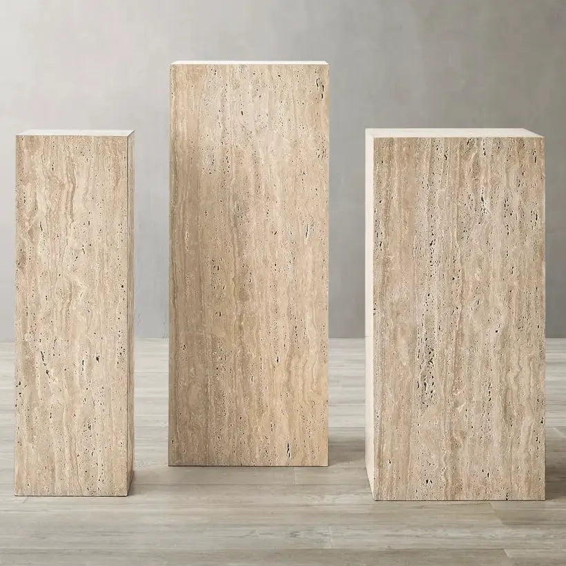 Manarola Travertine Pedestals