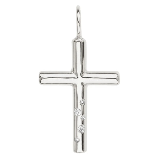 Diamond Cross Charm