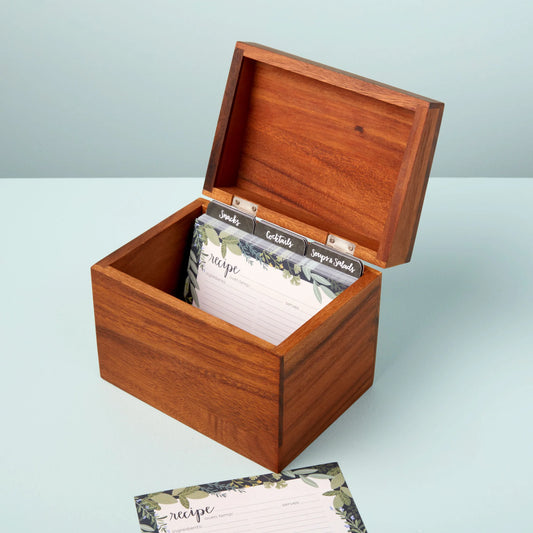 Acacia Recipe Box