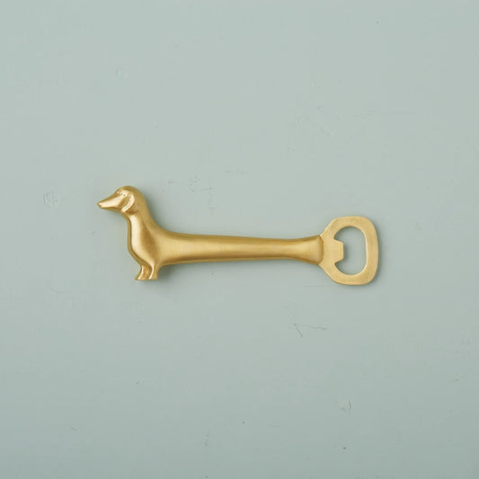 Gold Dog Bottle Opener