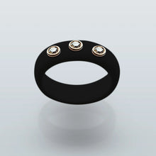 Load image into Gallery viewer, 3 Stone Silicone Ring
