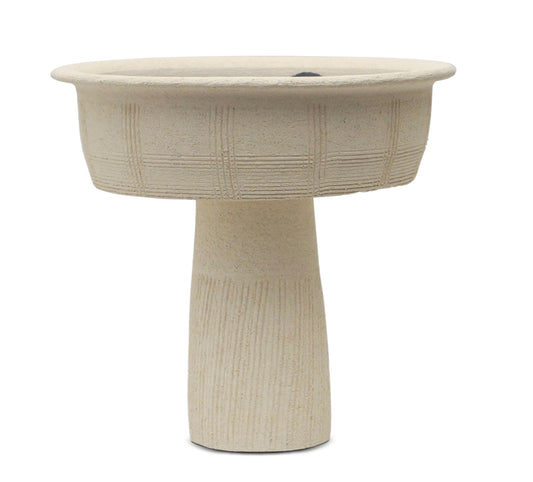 Stoneware Tapered Pedestal Bowl