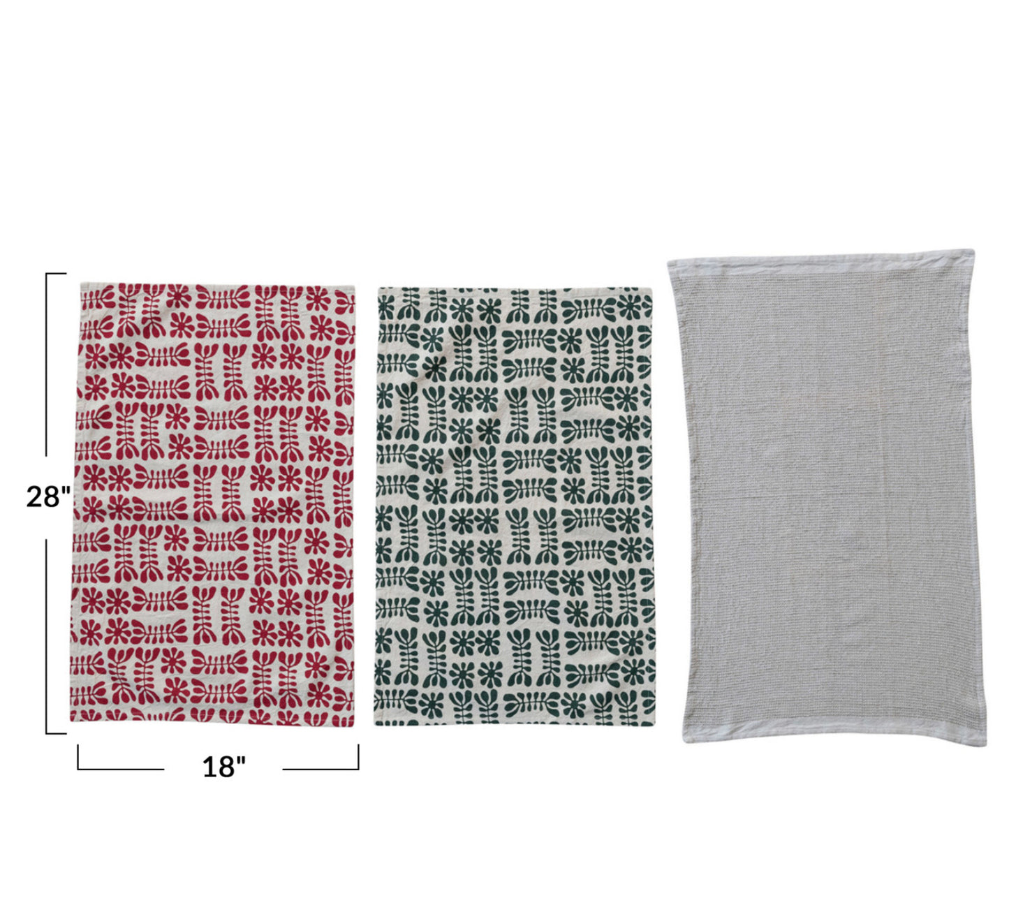 Stonewashed Waffle Tea Towels