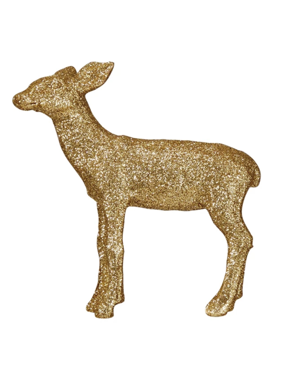 Resin Glitter Deer 4”