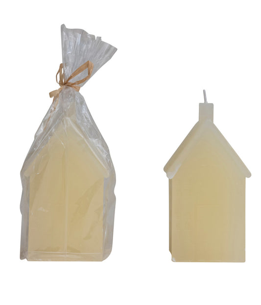 Unscented House Shaped Candle