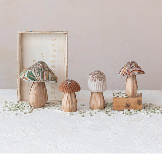 Fabric Topped Mushroom