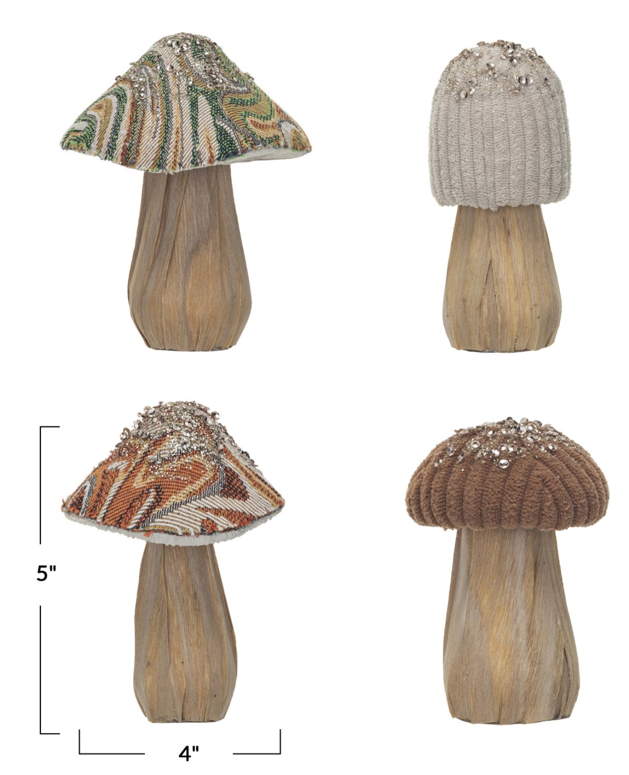 Fabric Topped Mushroom