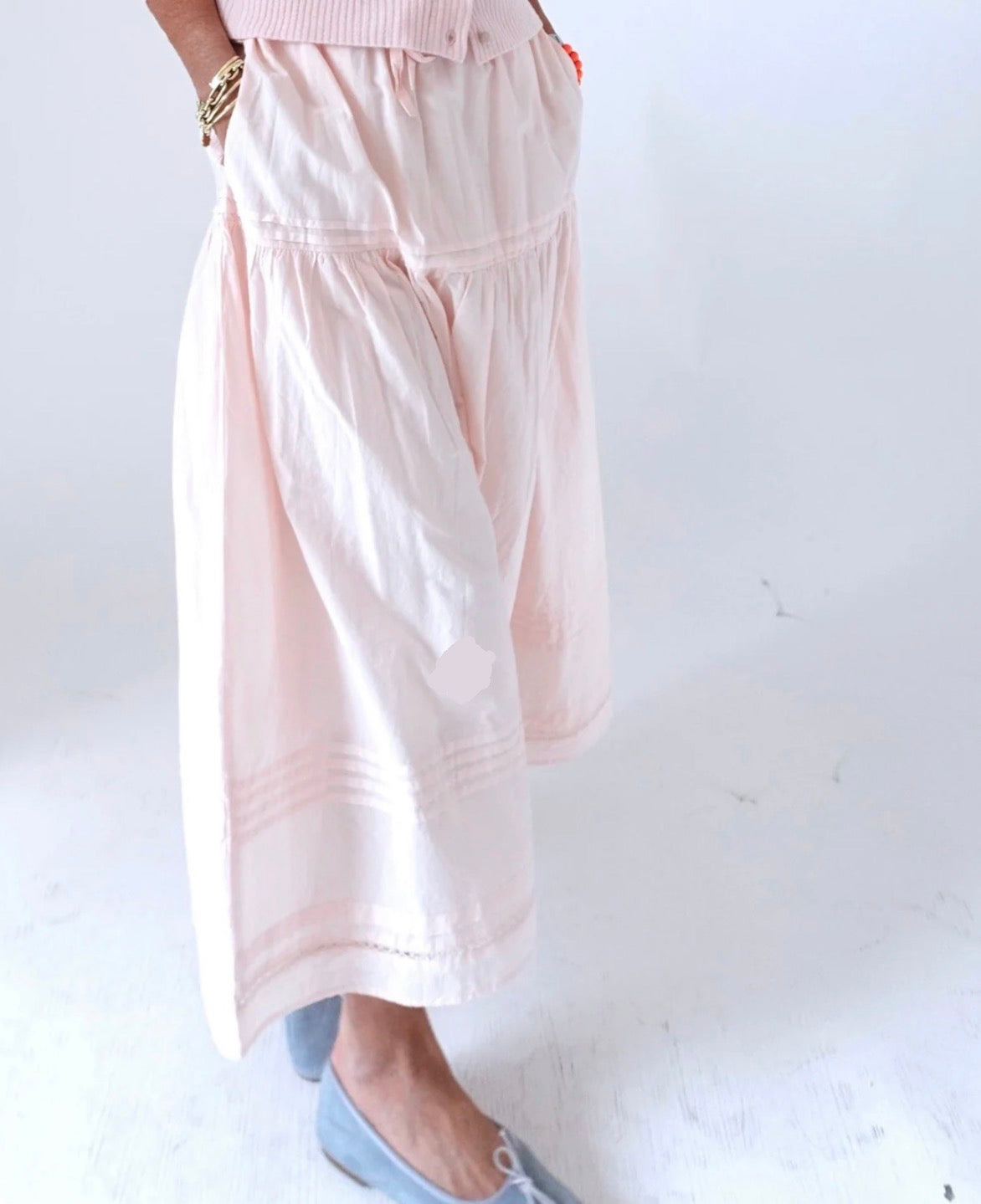 Vacance Pintuck Skirt