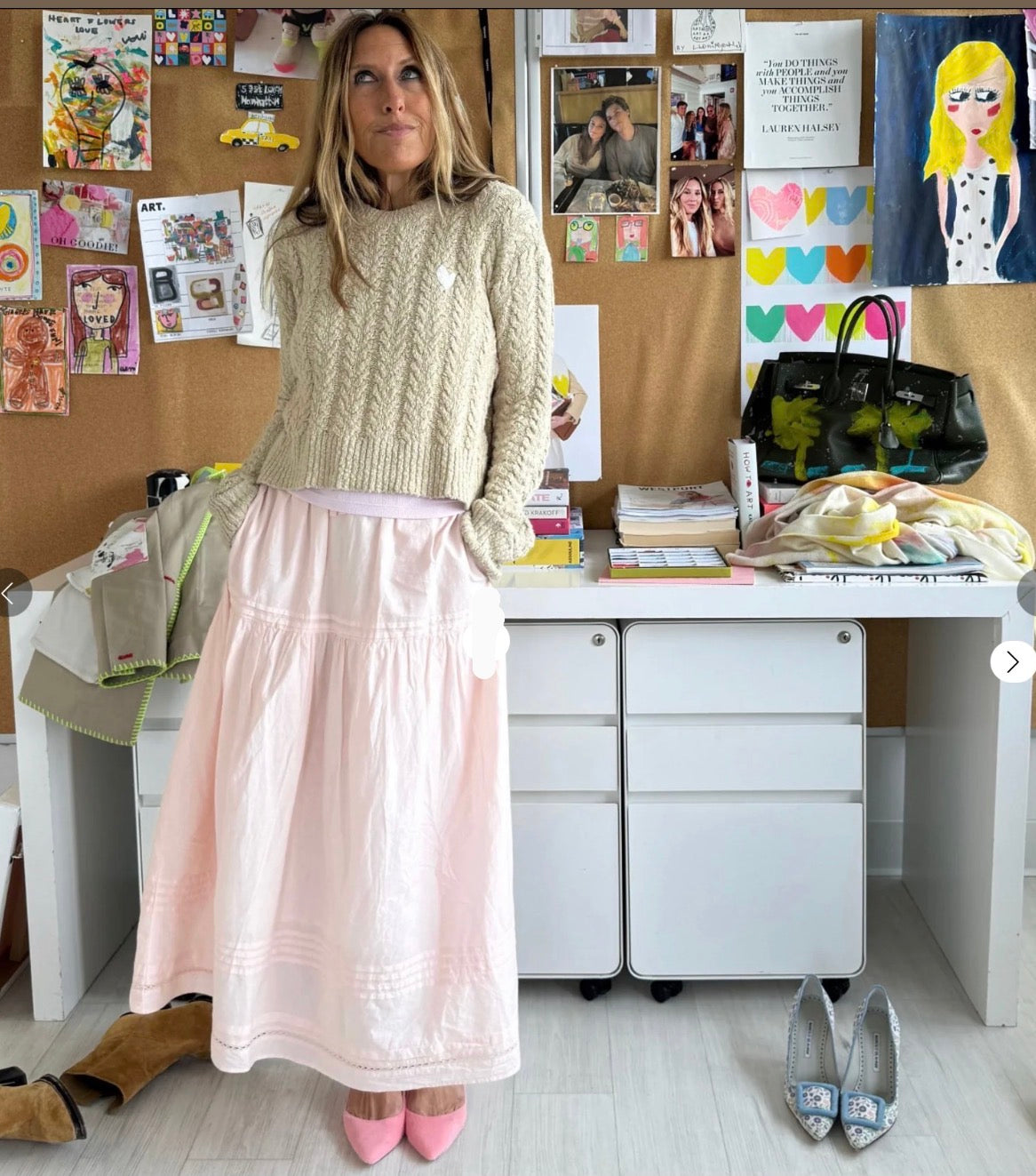 Vacance Pintuck Skirt