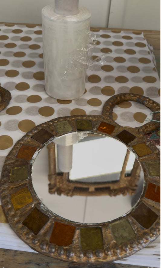 French Decorative Metal Wall Mirrors