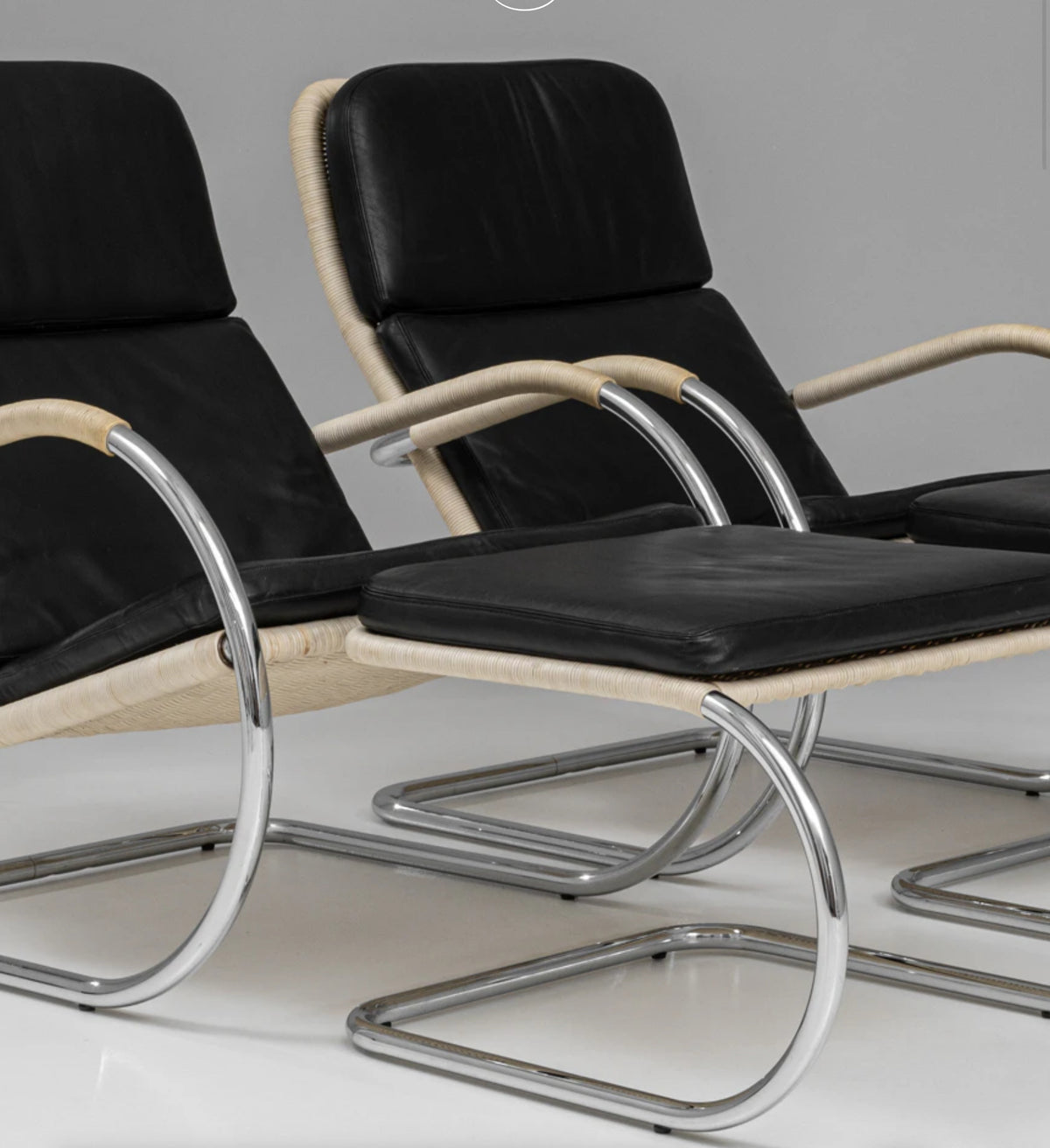 Tecta Stool Pair of Tecta Leather Chairs and Stools From Germany – TA Lorton