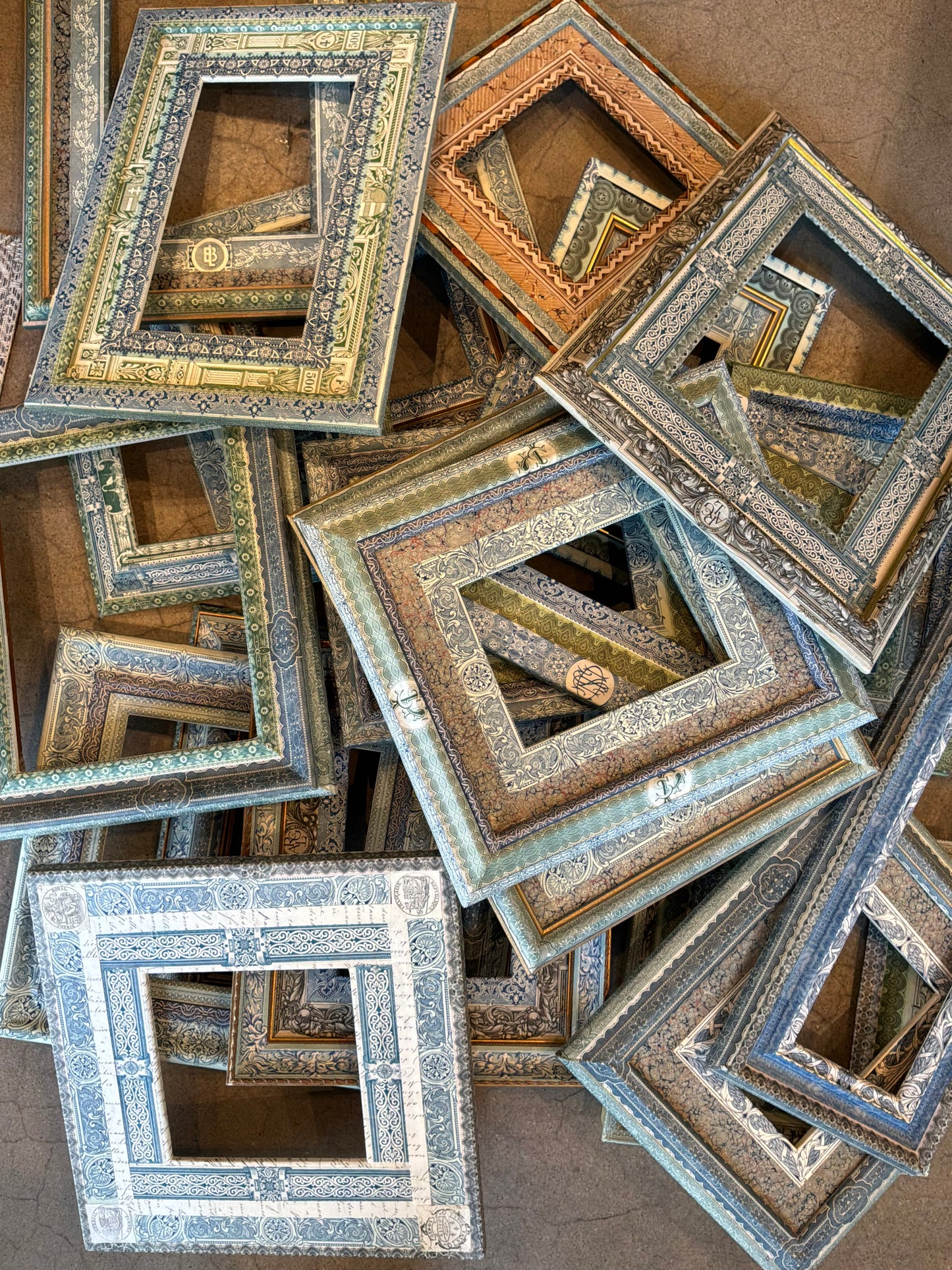 Antique French Paper Covered Frames