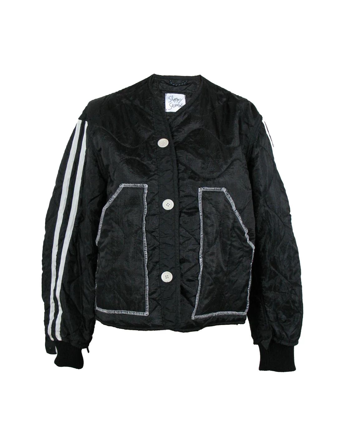 Military Liner Track Jacket Black/White
