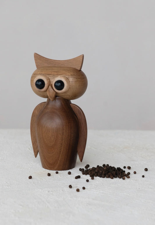 Owl Shaped Salt/Pepper Mill