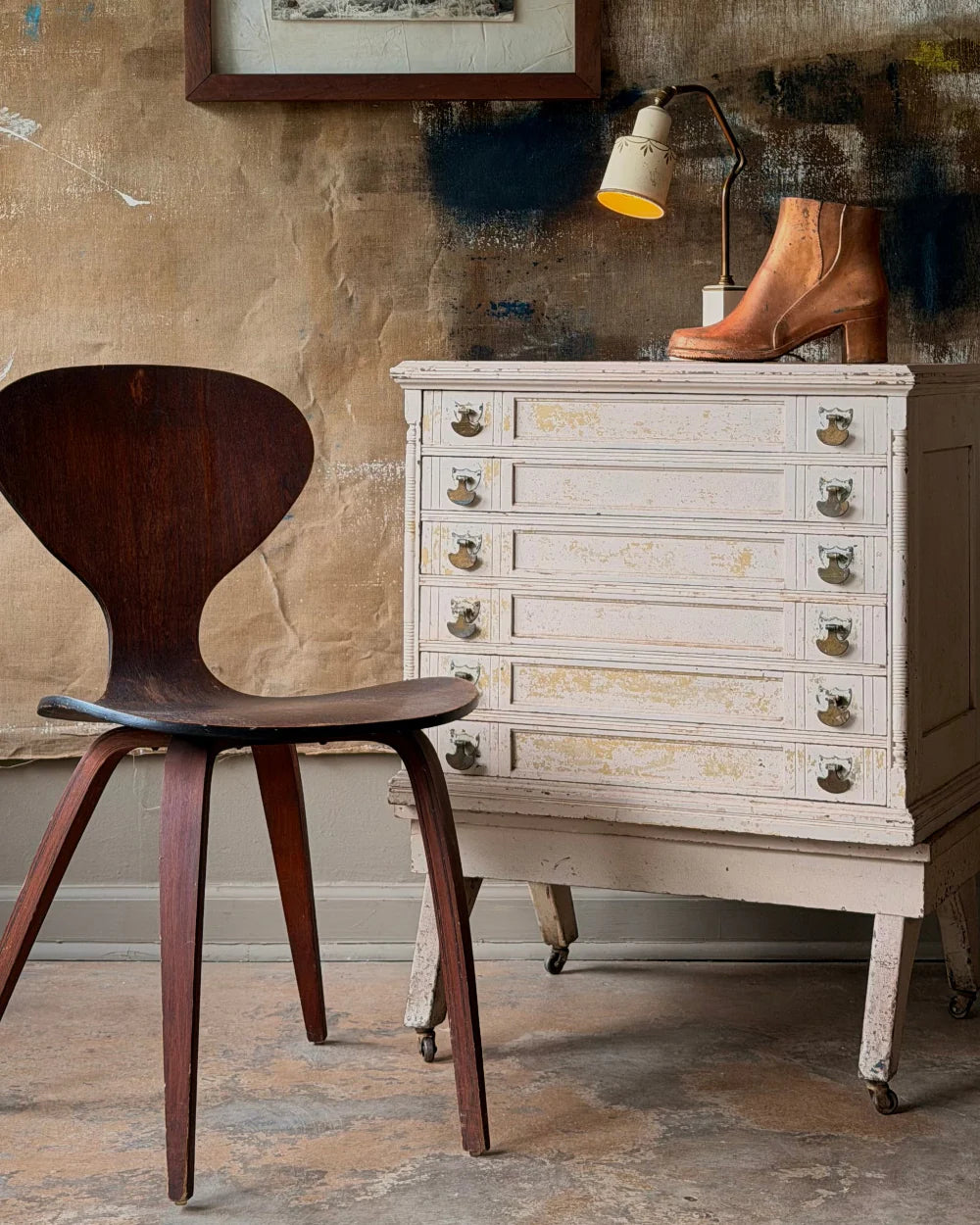 Antique Spool Cabinet
