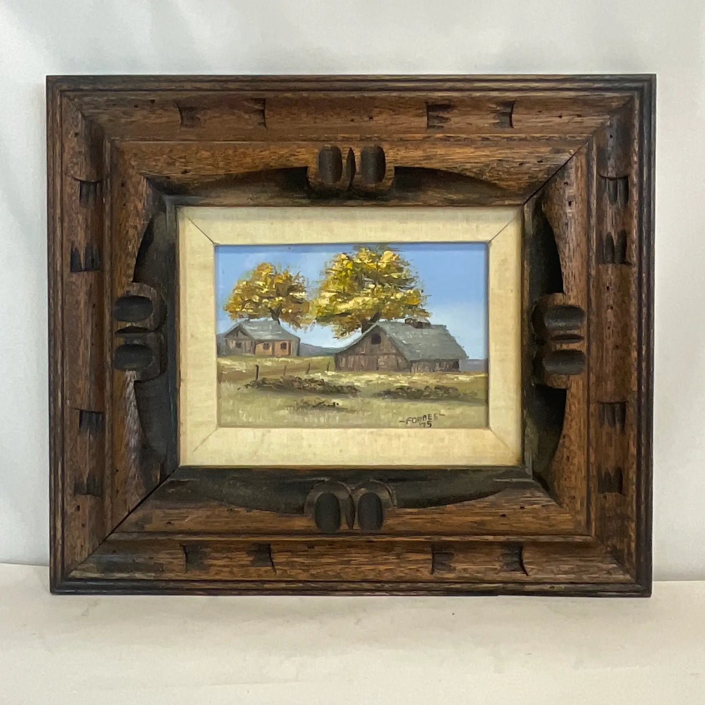 1975 Vintage Farmhouse Barn Landscape