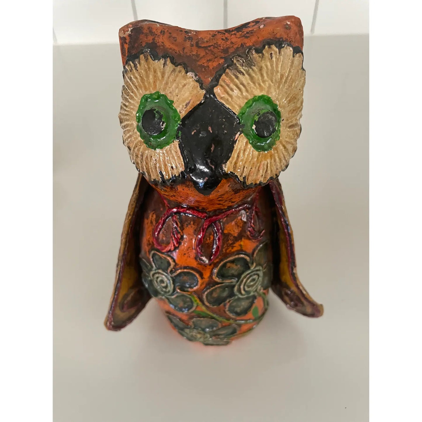 Vintage Paper Mache Owls Set of Three