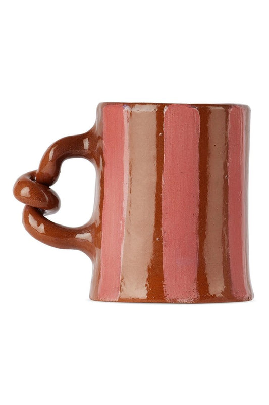 Stripe Delight Wiggle Mug Pink