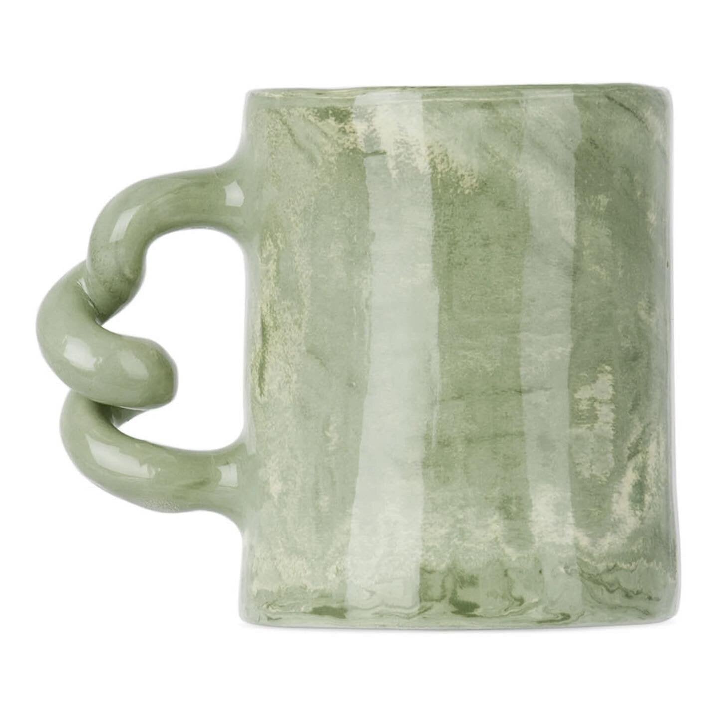 Green Marble Wiggle Mug