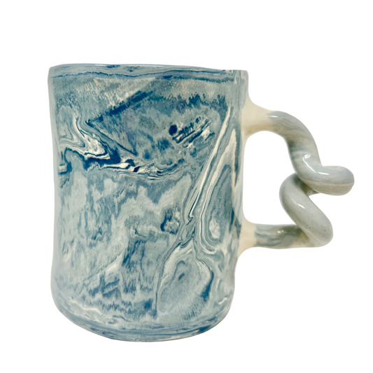 Blue Marbled Wiggle Mug Neptune